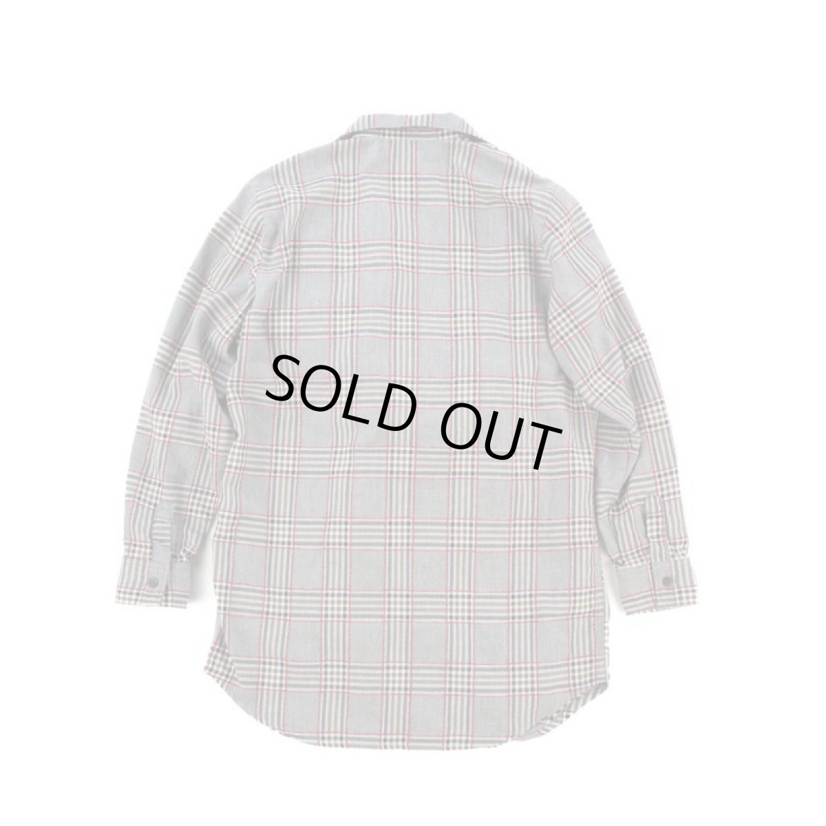 画像5: VARDE77 EMBROIDERY CHECK LONG SHIRTS GRAY (5)