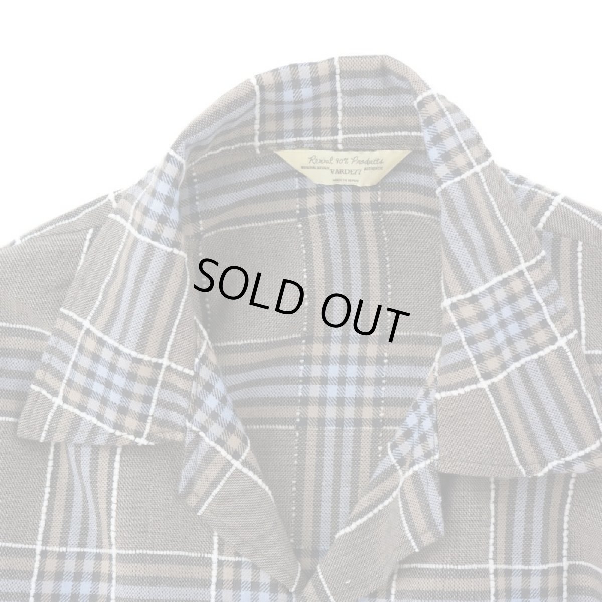 画像2: VARDE77 EMBROIDERY CHECK LONG SHIRTS BROWN (2)