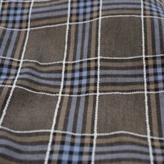 画像6: VARDE77 EMBROIDERY CHECK LONG SHIRTS BROWN (6)