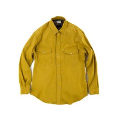 画像1: VARDE77 POLYNUBUCK SNAP SHIRTS MUSTARD (1)