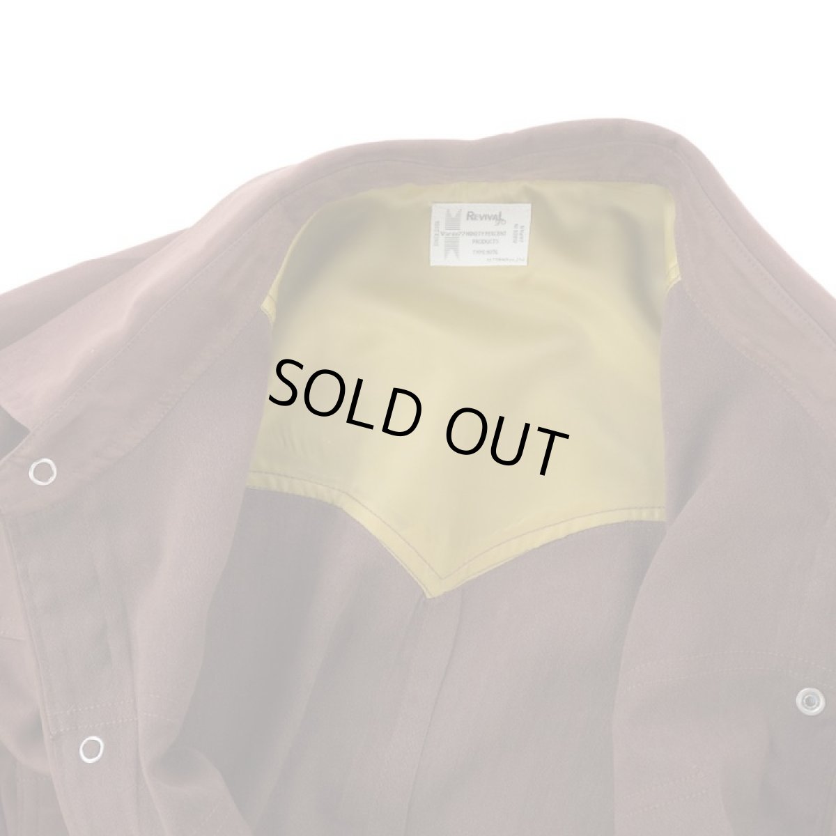 画像6: VARDE77 POLYNUBUCK SNAP SHIRTS BROWN (6)