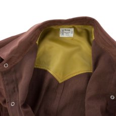 画像6: VARDE77 POLYNUBUCK SNAP SHIRTS BROWN (6)