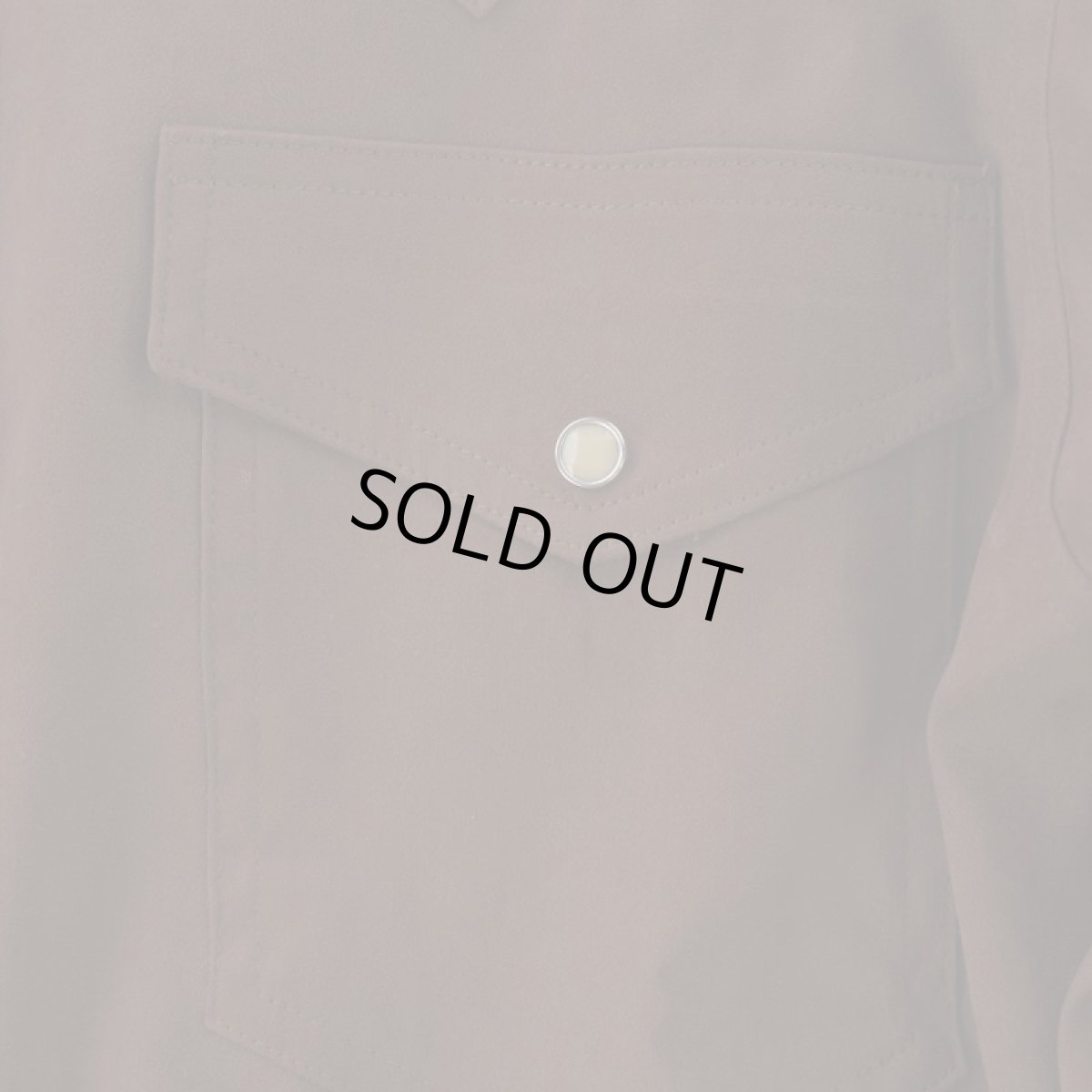 画像4: VARDE77 POLYNUBUCK SNAP SHIRTS BROWN (4)