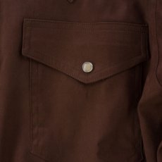 画像4: VARDE77 POLYNUBUCK SNAP SHIRTS BROWN (4)