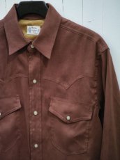 画像13: VARDE77 POLYNUBUCK SNAP SHIRTS BROWN (13)