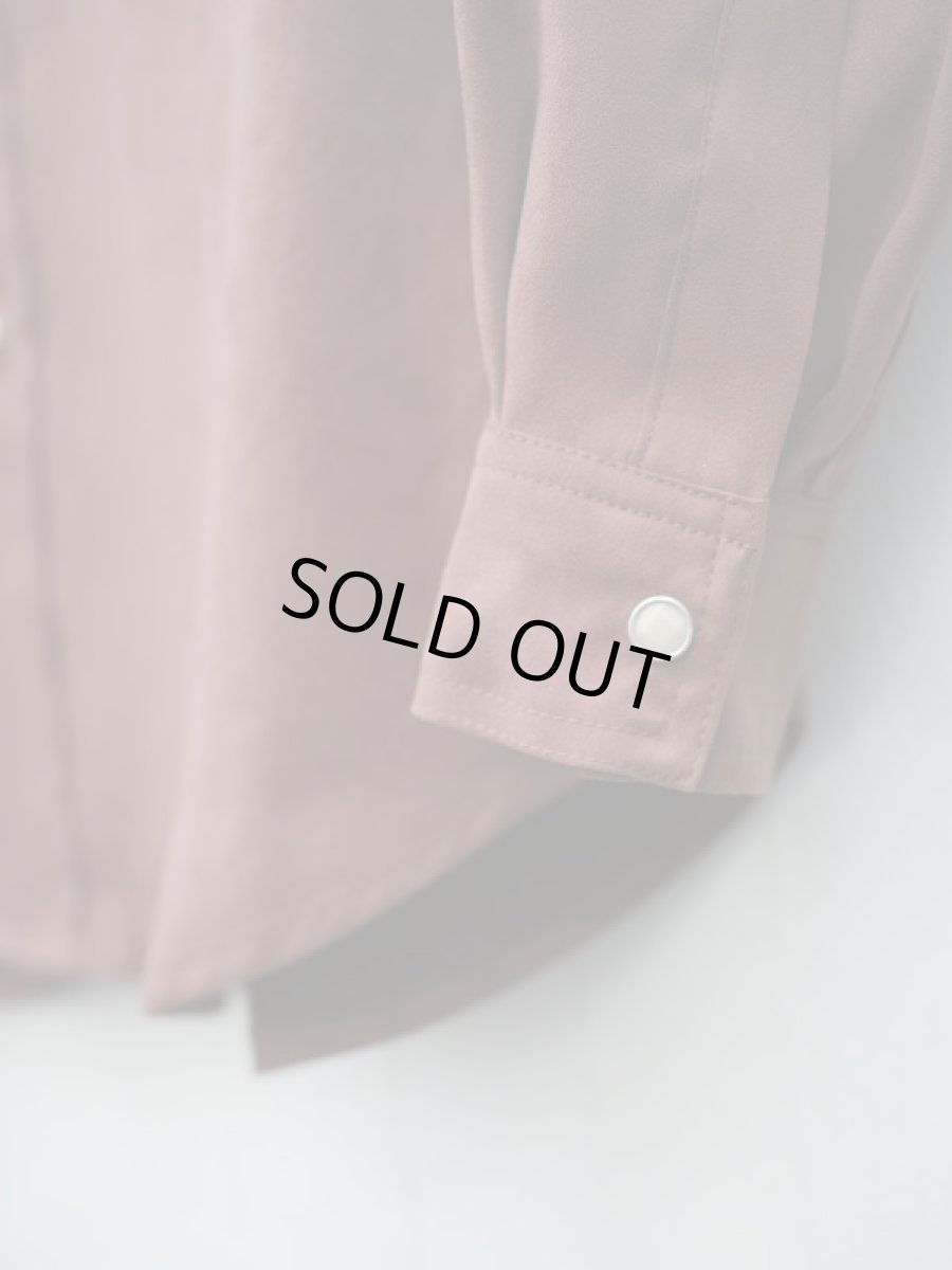 画像14: VARDE77 POLYNUBUCK SNAP SHIRTS BROWN (14)