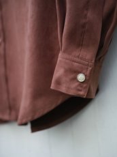 画像14: VARDE77 POLYNUBUCK SNAP SHIRTS BROWN (14)