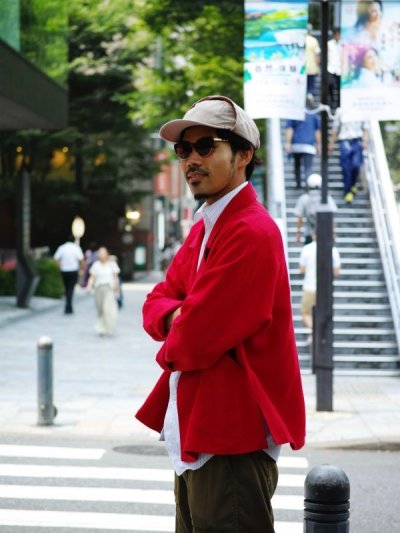 画像1: 【HOMEDICT SPECIAL】VARDE77 NONCONVENTIONAL JACKET RED