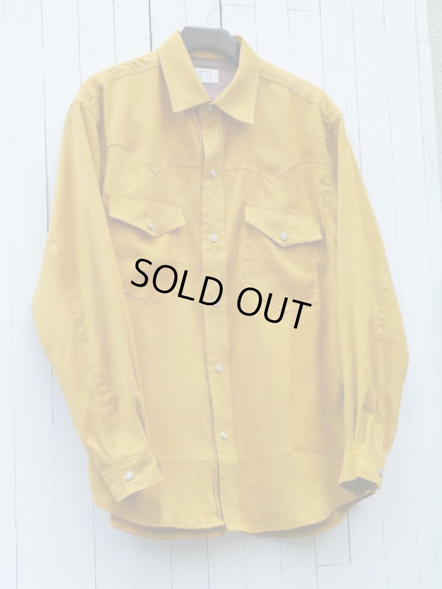画像11: VARDE77 POLYNUBUCK SNAP SHIRTS MUSTARD (11)