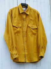 画像11: VARDE77 POLYNUBUCK SNAP SHIRTS MUSTARD (11)