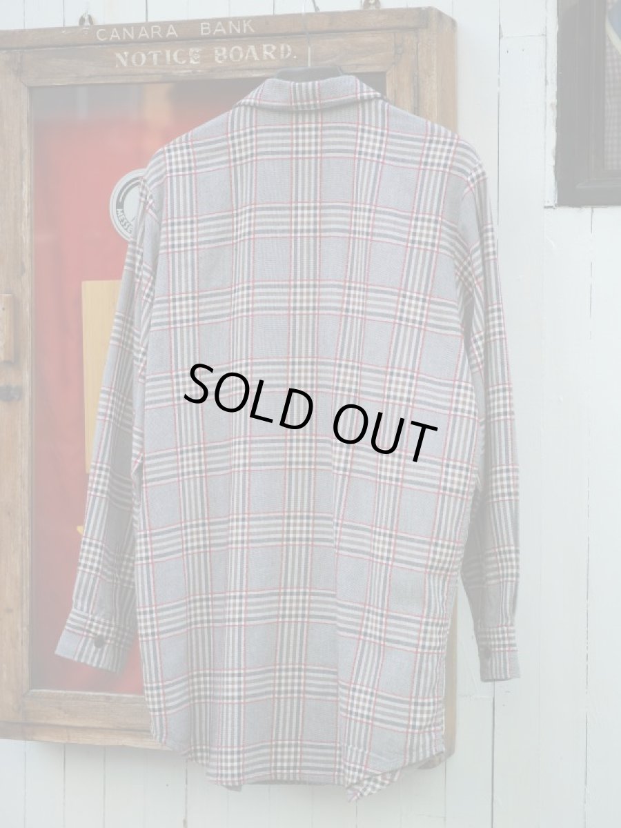 画像12: VARDE77 EMBROIDERY CHECK LONG SHIRTS GRAY (12)