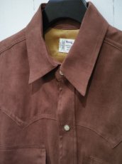 画像11: VARDE77 POLYNUBUCK SNAP SHIRTS BROWN (11)