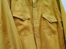 画像15: VARDE77 POLYNUBUCK SNAP SHIRTS MUSTARD (15)