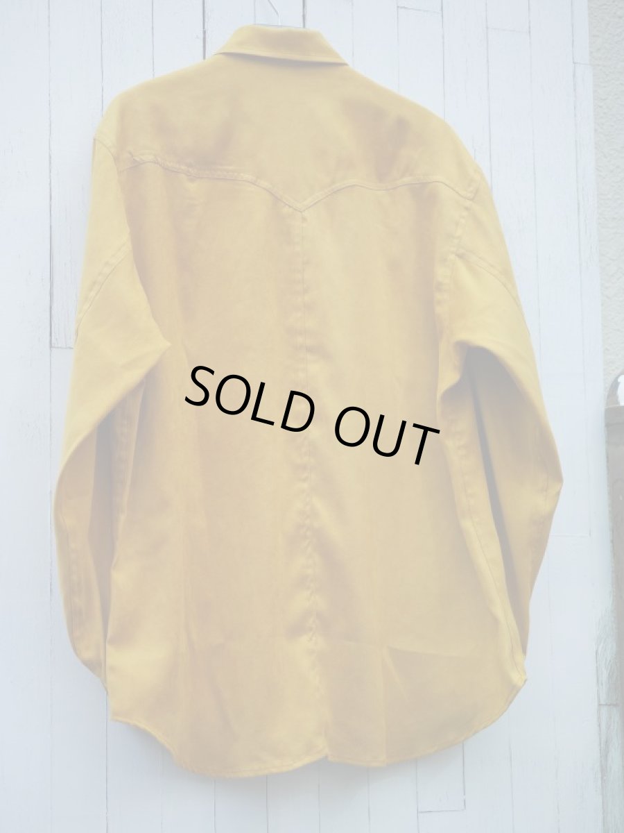 画像16: VARDE77 POLYNUBUCK SNAP SHIRTS MUSTARD (16)