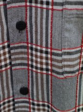 画像10: VARDE77 EMBROIDERY CHECK LONG SHIRTS GRAY (10)