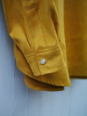 画像14: VARDE77 POLYNUBUCK SNAP SHIRTS MUSTARD (14)