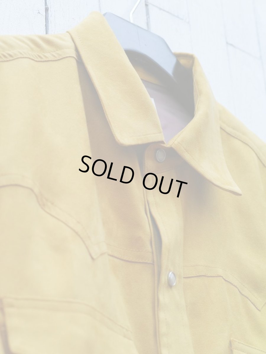 画像12: VARDE77 POLYNUBUCK SNAP SHIRTS MUSTARD (12)