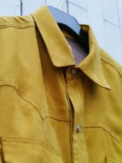 画像12: VARDE77 POLYNUBUCK SNAP SHIRTS MUSTARD (12)