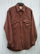 画像10: VARDE77 POLYNUBUCK SNAP SHIRTS BROWN (10)