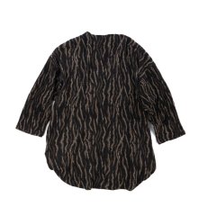 画像5: VARDE77 LEOPARD STRIPE OVERSIZED KNIT CARDIGAN (5)