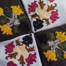 画像7: VARDE77 FLORAL DECORATION MOHAIR KNIT DARK BROWN (7)