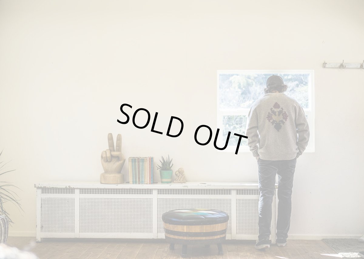 画像9: VARDE77 FLORAL DECORATION MOHAIR KNIT GRAY BEIGE (9)