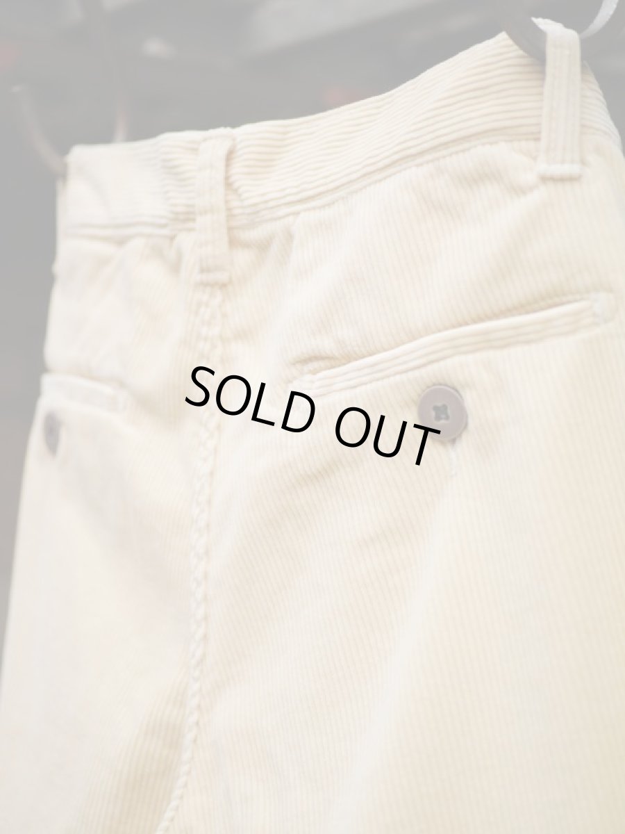 画像17: VARDE77 TAPERED CORDUROY PANTS  IVORY (17)