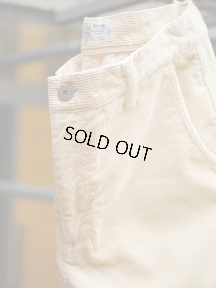 画像19: VARDE77 TAPERED CORDUROY PANTS  IVORY (19)