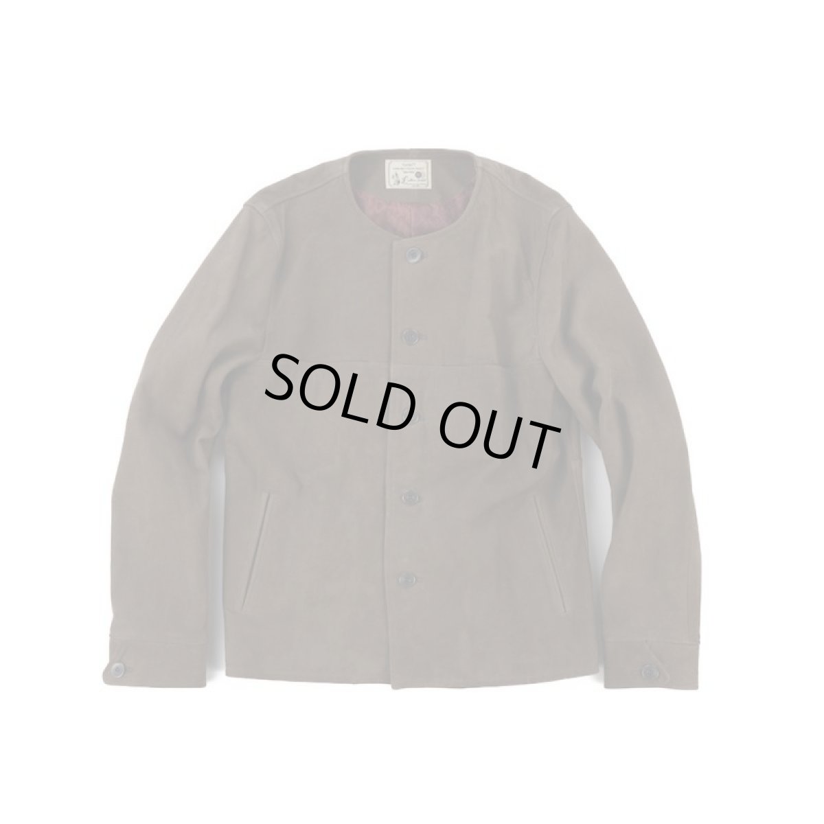 画像2: VARDE77  NO COLLAR NUBUCK LEATHER JACKET (2)