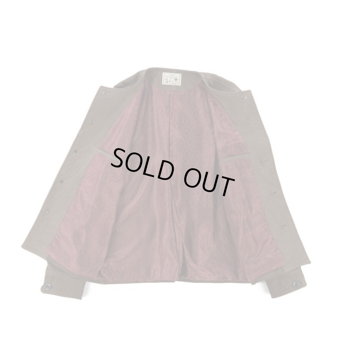 画像10: VARDE77  NO COLLAR NUBUCK LEATHER JACKET (10)