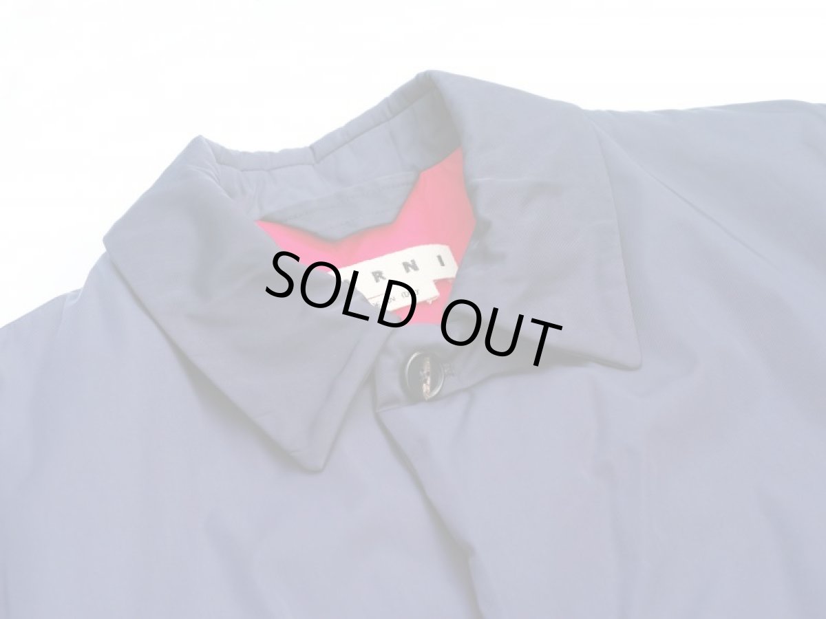 画像4: M A R N I  NYLON TWILL COAT NAVY (4)