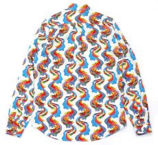 画像7: M A R N I  COTTON SHIRT WITH FIREBIRD PRINT BY BRUNO BOZZETTO (7)