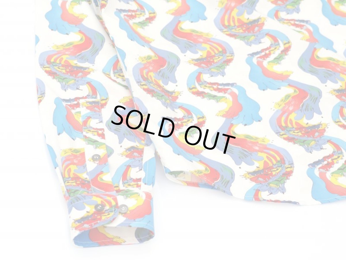 画像9: M A R N I  COTTON SHIRT WITH FIREBIRD PRINT BY BRUNO BOZZETTO (9)