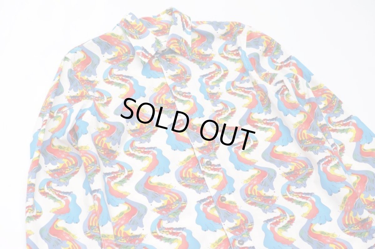 画像2: M A R N I  COTTON SHIRT WITH FIREBIRD PRINT BY BRUNO BOZZETTO (2)