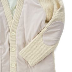 画像7: VARDE77  POLYNUBUCK&COTTON KNIT CARDIGAN WHITE IVORY (7)