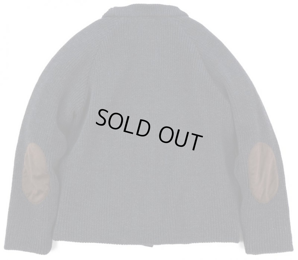 画像6: VARDE77  POLYNUBUCK&COTTON KNIT CARDIGAN BLACK BROWN (6)