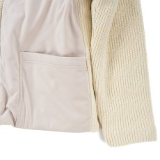 画像4: VARDE77  POLYNUBUCK&COTTON KNIT CARDIGAN WHITE IVORY (4)