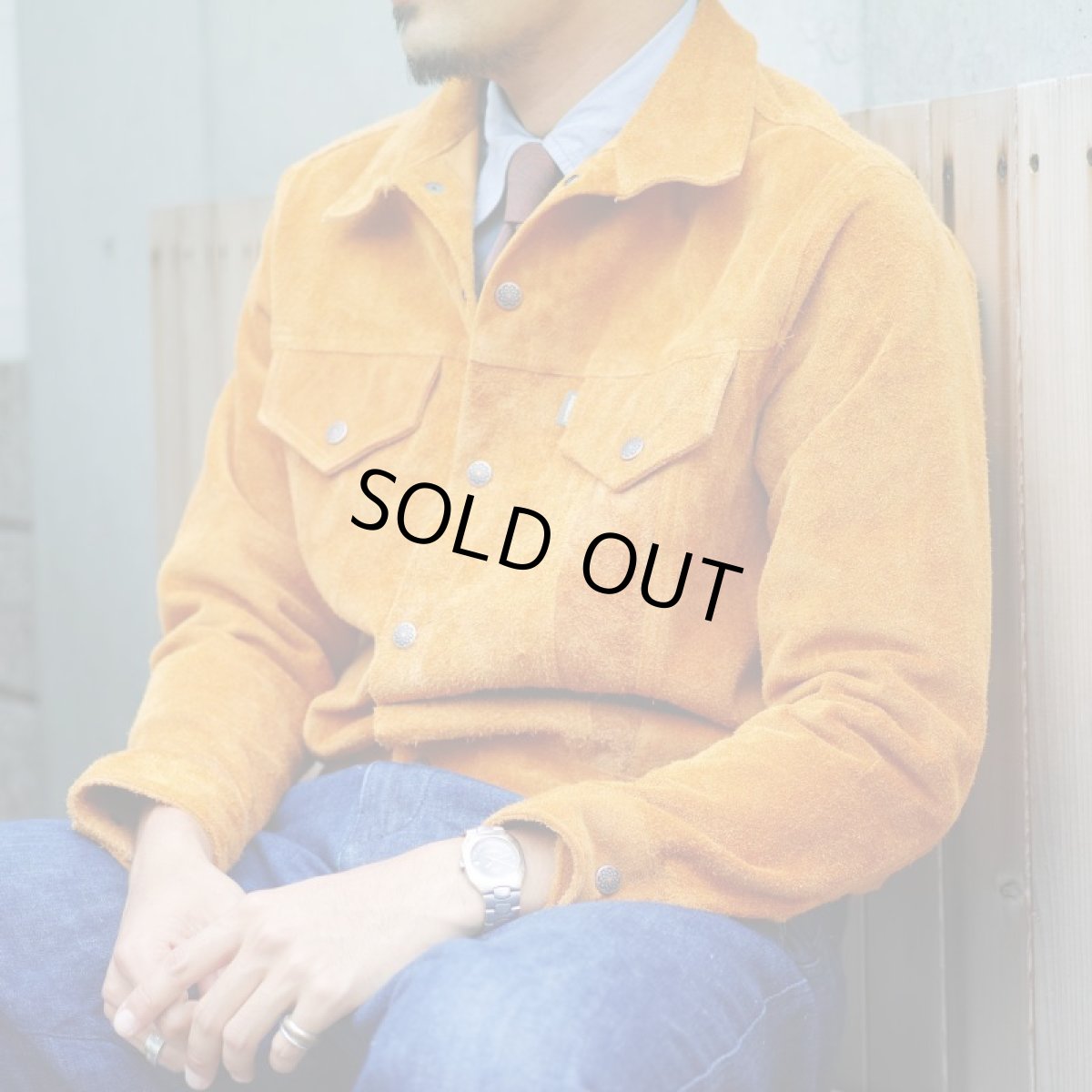 画像17: VARDE77  3RD TYPE VINTAGE SUEDE JACKET (17)