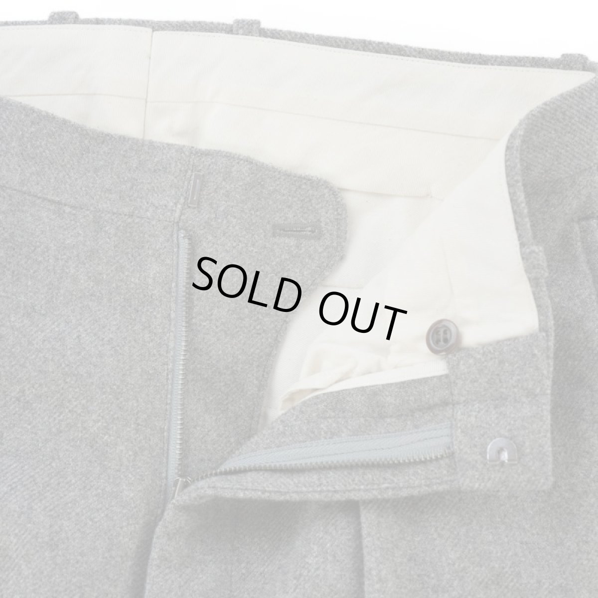 画像3: VARDE77 POLYWOOL STANDARD WIDE SLACKS GRAY (3)