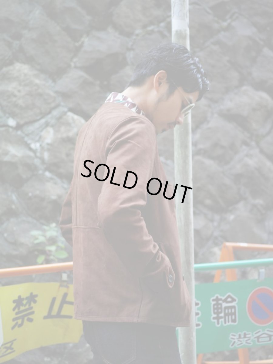 画像18: VARDE77  NO COLLAR NUBUCK LEATHER JACKET (18)