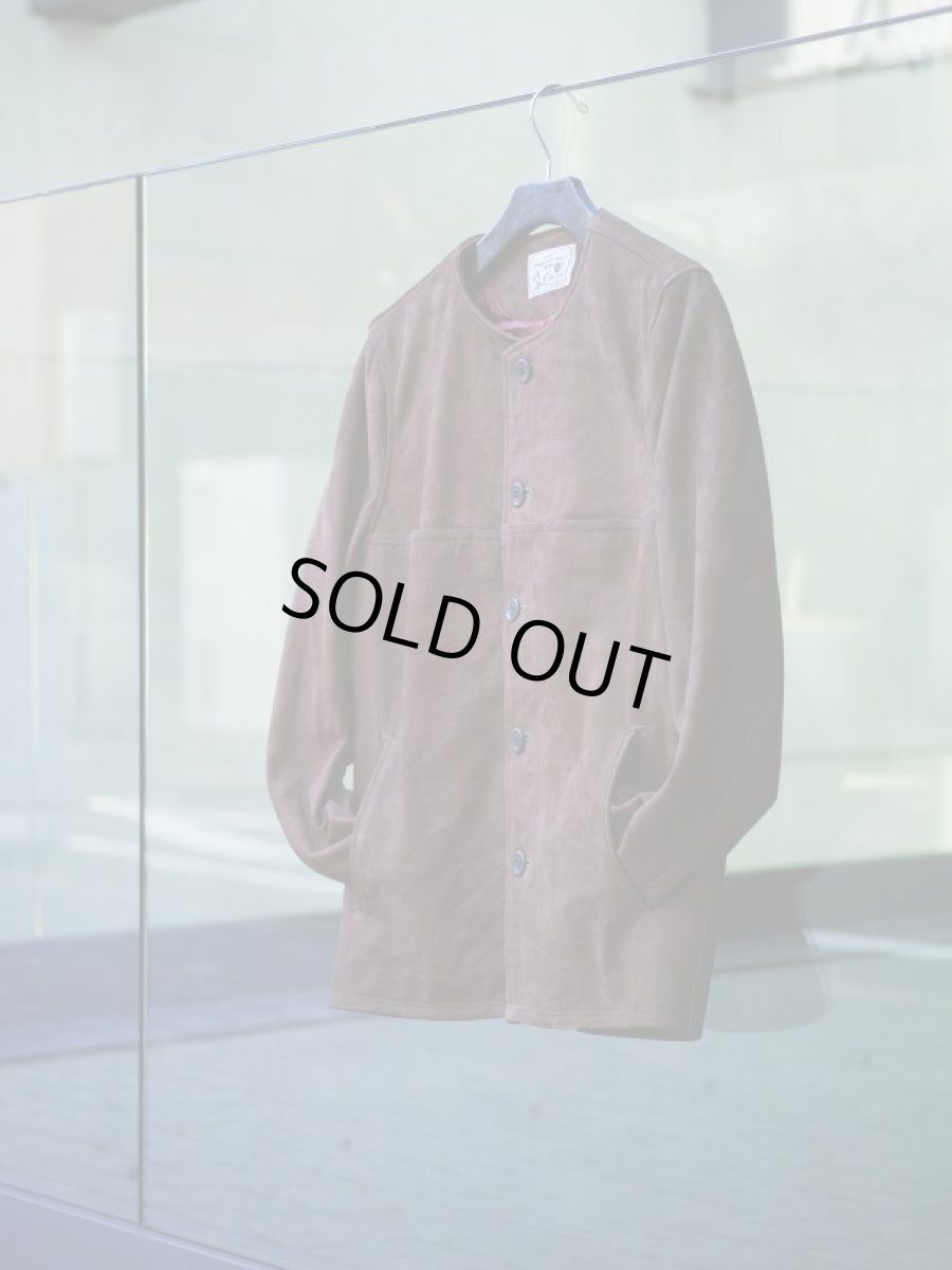 画像13: VARDE77  NO COLLAR NUBUCK LEATHER JACKET (13)