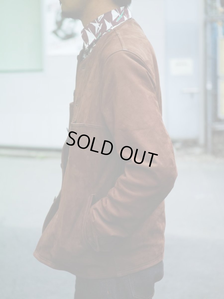 画像17: VARDE77  NO COLLAR NUBUCK LEATHER JACKET (17)