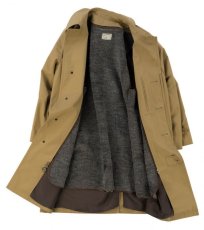 画像7: VARDE77 VINTAGE STAND-FALL COLLAR COAT WITH LINER BEIGE (7)