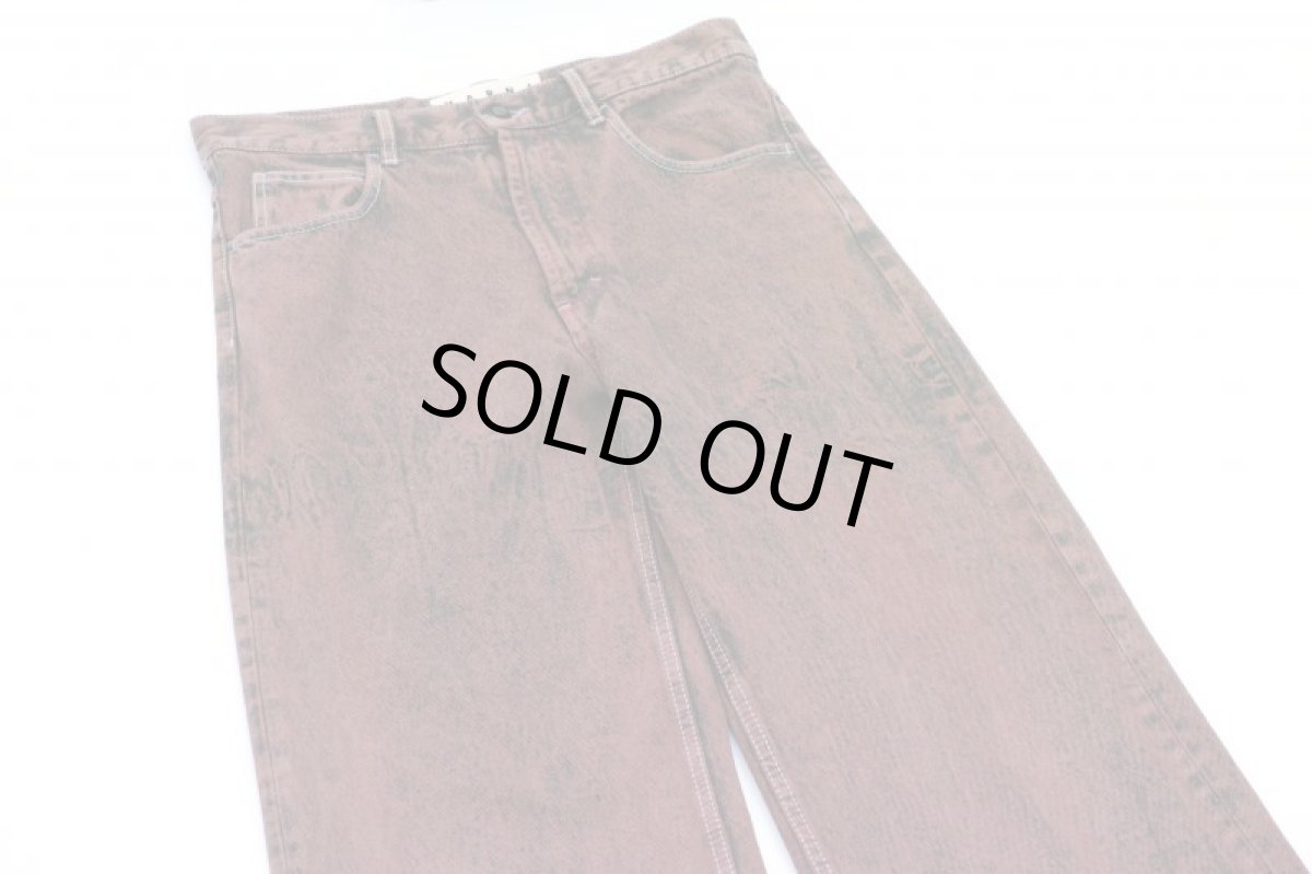 画像2: M A R N I  OVERDYED DENIM PANTS (2)