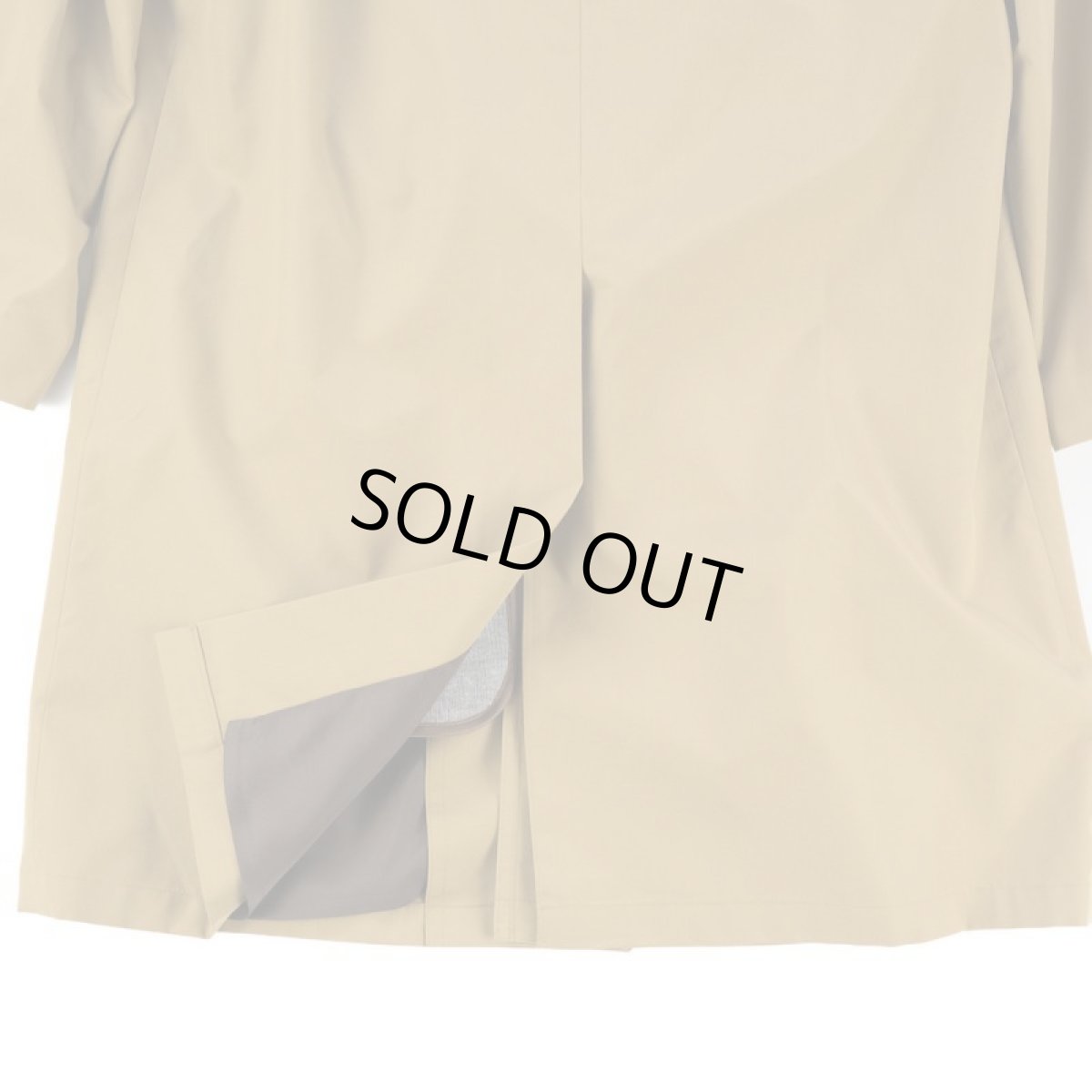 画像6: VARDE77 VINTAGE STAND-FALL COLLAR COAT WITH LINER BEIGE (6)