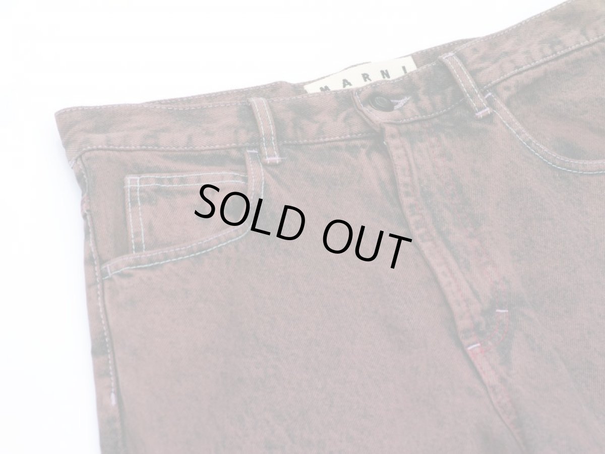 画像3: M A R N I  OVERDYED DENIM PANTS (3)
