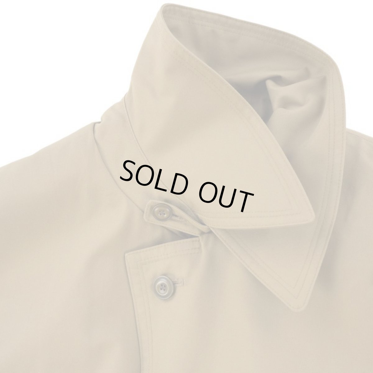 画像3: VARDE77 VINTAGE STAND-FALL COLLAR COAT WITH LINER BEIGE (3)