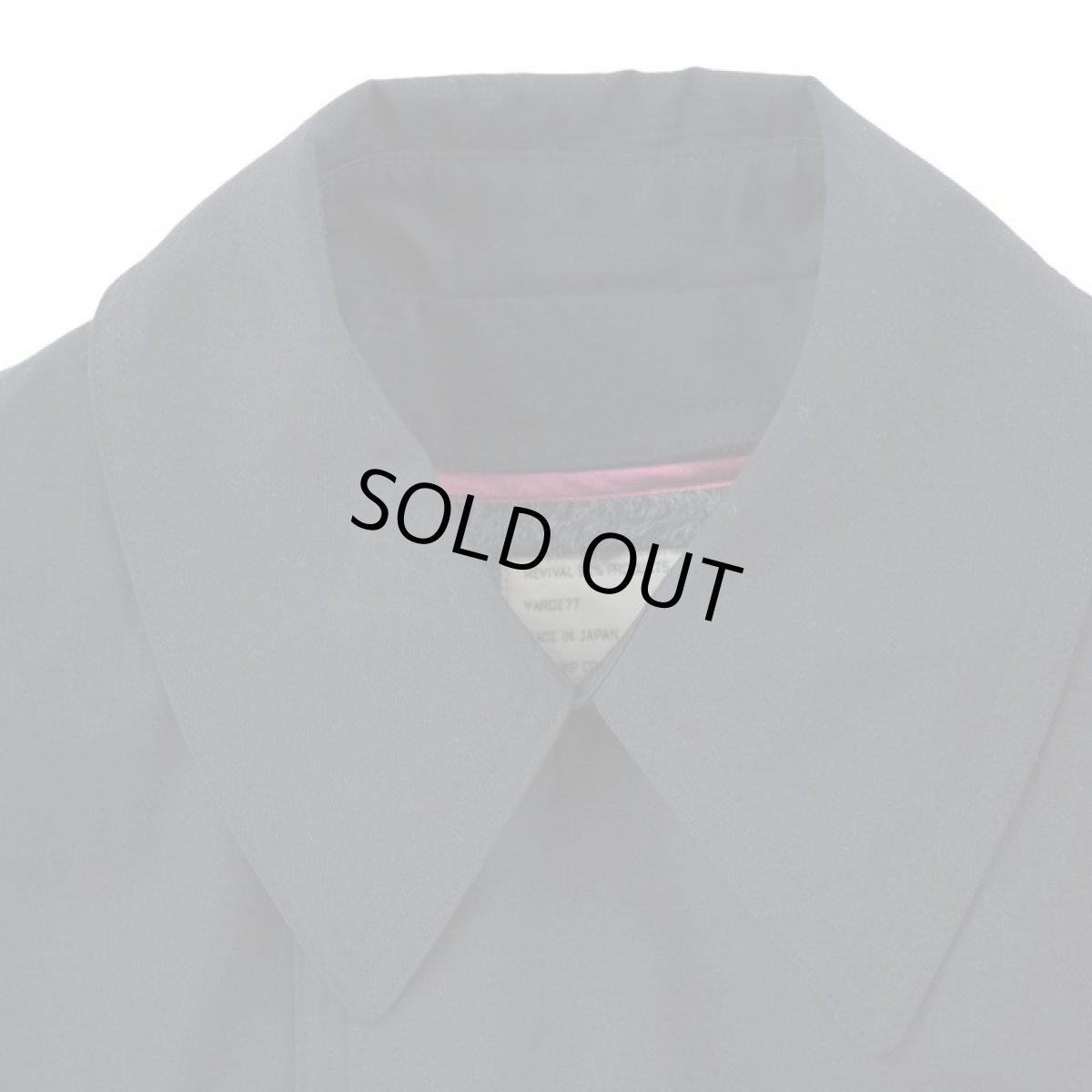 画像6: VARDE77 VINTAGE STAND-FALL COLLAR COAT WITH LINER BLACK (6)