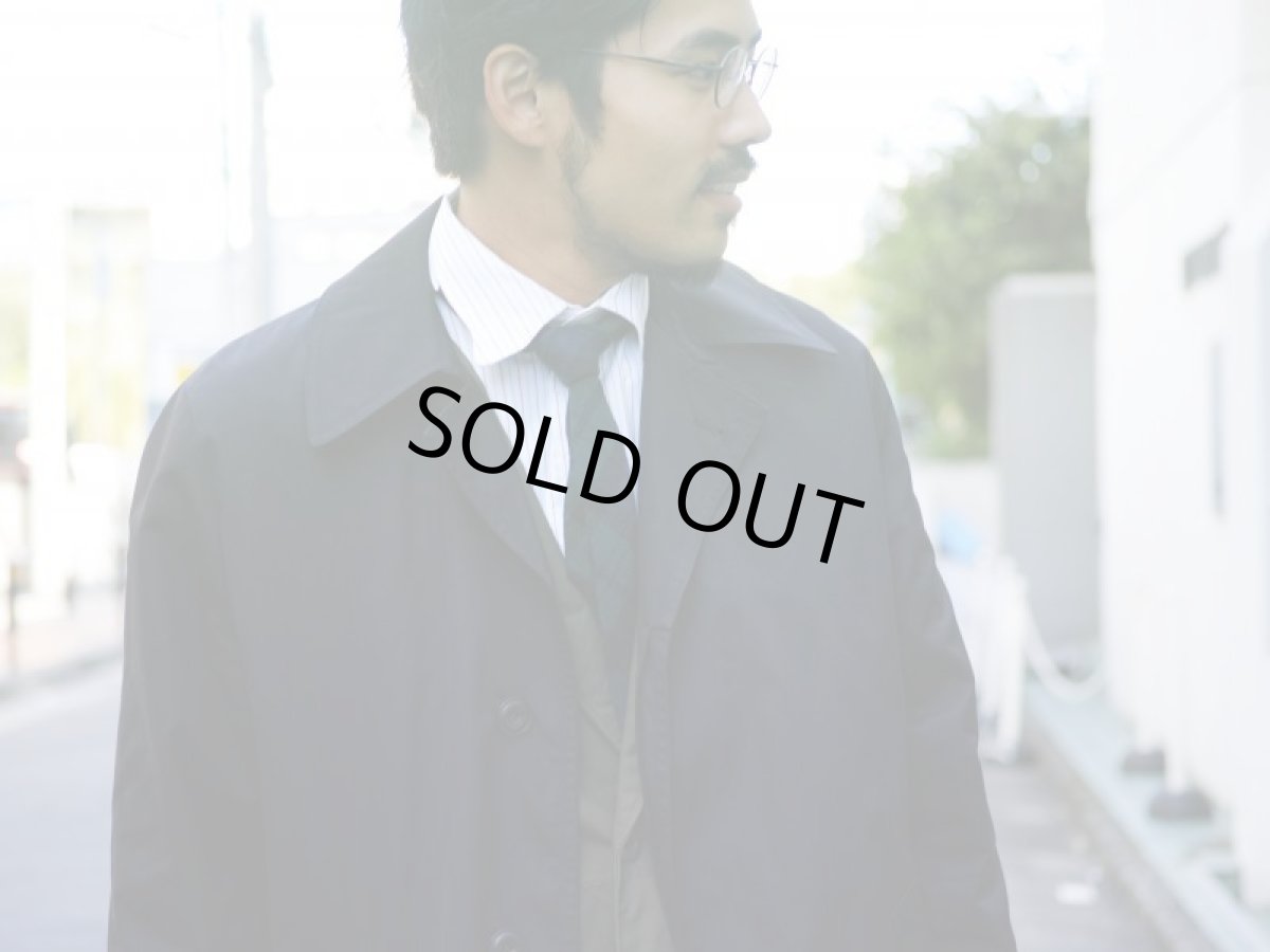 画像18: VARDE77 VINTAGE STAND-FALL COLLAR COAT WITH LINER BLACK (18)