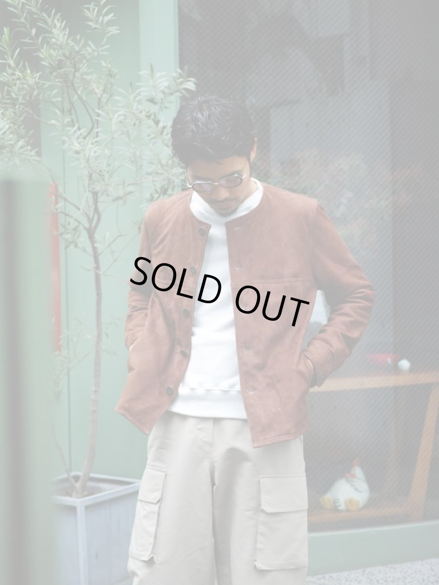 画像20: VARDE77  NO COLLAR NUBUCK LEATHER JACKET (20)